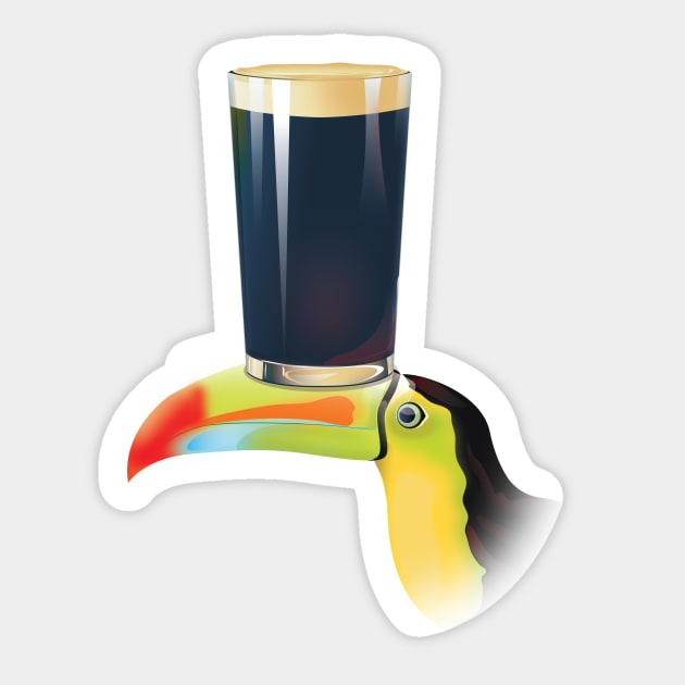 Toucan Sticker by nickemporium1